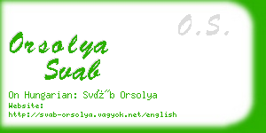 orsolya svab business card